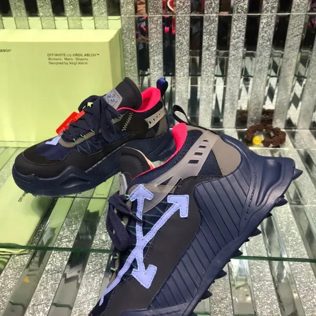 Off-White Industrial Runner Navy Black Pink Purple Lifestyle Sneakers 4