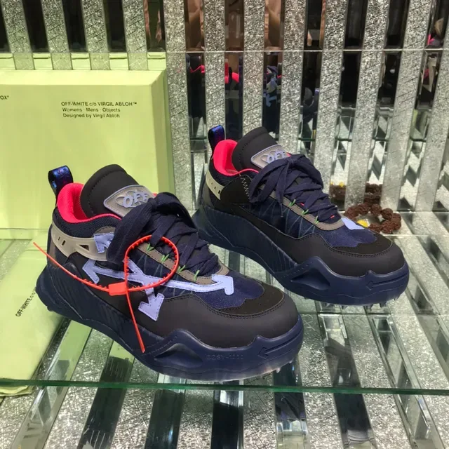 Off-White Industrial Runner Navy Black Pink Purple Lifestyle Sneakers 6