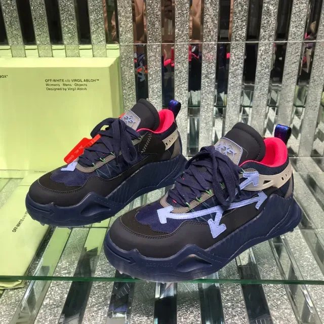 Off-White Industrial Runner Navy Black Pink Purple Lifestyle Sneakers 7