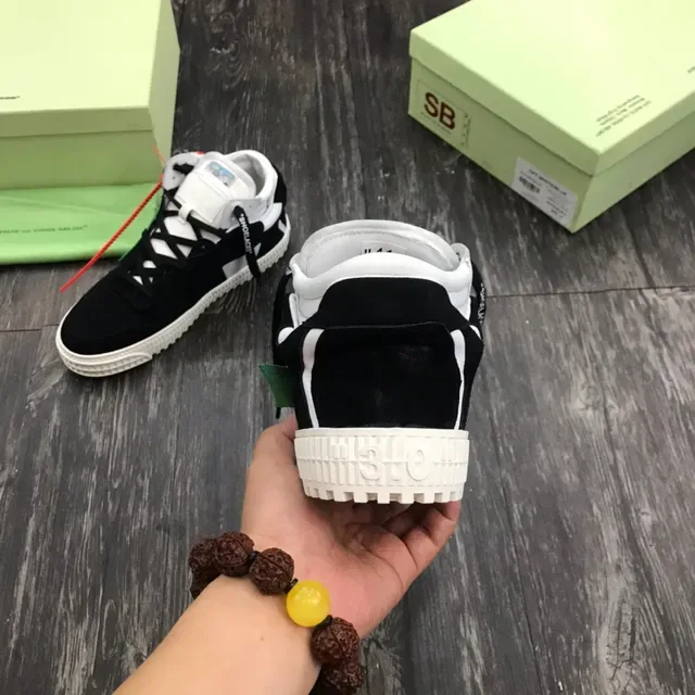Off-White The Ten Noir Blanc Vert Rouge Ruban Industriel Sneakers Lifestyle 3