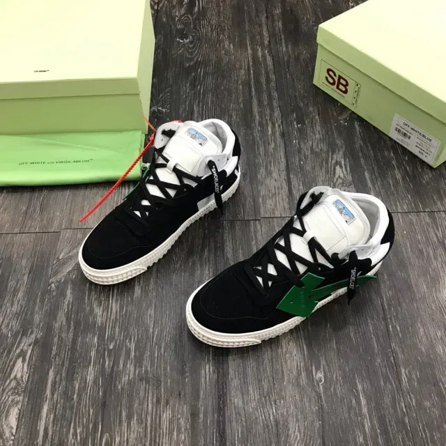Off-White The Ten Noir Blanc Vert Rouge Ruban Industriel Sneakers Lifestyle 8