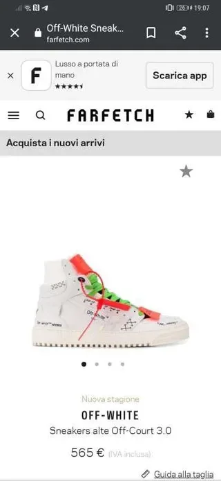Off-White The Ten Sneakers Lifestyle Vertes High Top Impressions Graphiques 8