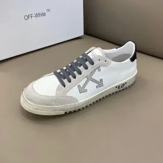 Off-White The Ten White Gray Arrow Logo Lifestyle Sneakers