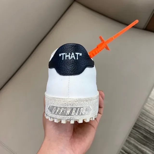 Off-White The Ten White Gray Arrow Logo Lifestyle Sneakers 3