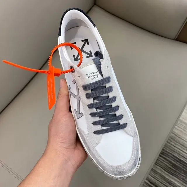 Off-White The Ten White Gray Arrow Logo Lifestyle Sneakers 4