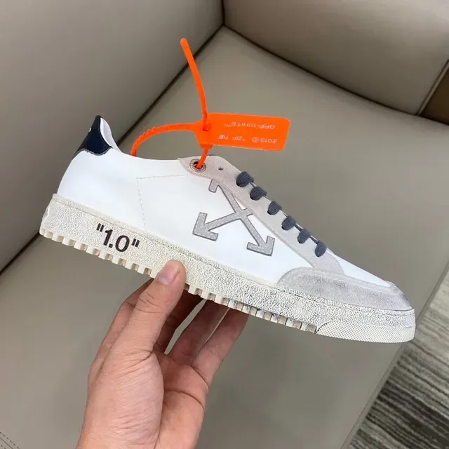 Off-White The Ten White Gray Arrow Logo Lifestyle Sneakers 5