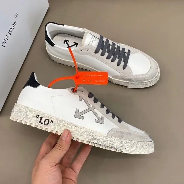 Off-White The Ten White Gray Arrow Logo Lifestyle Sneakers 6