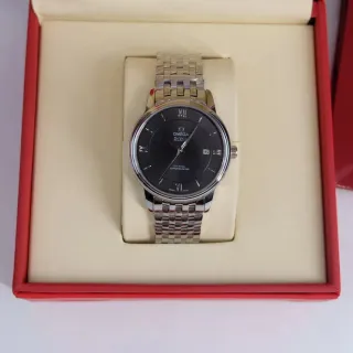 Omega De Ville Black Dial Stainless Steel Mechanical Watch