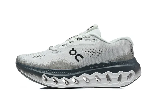 On Cloudsurfer 3 White Dark Gray Running Shoes 4