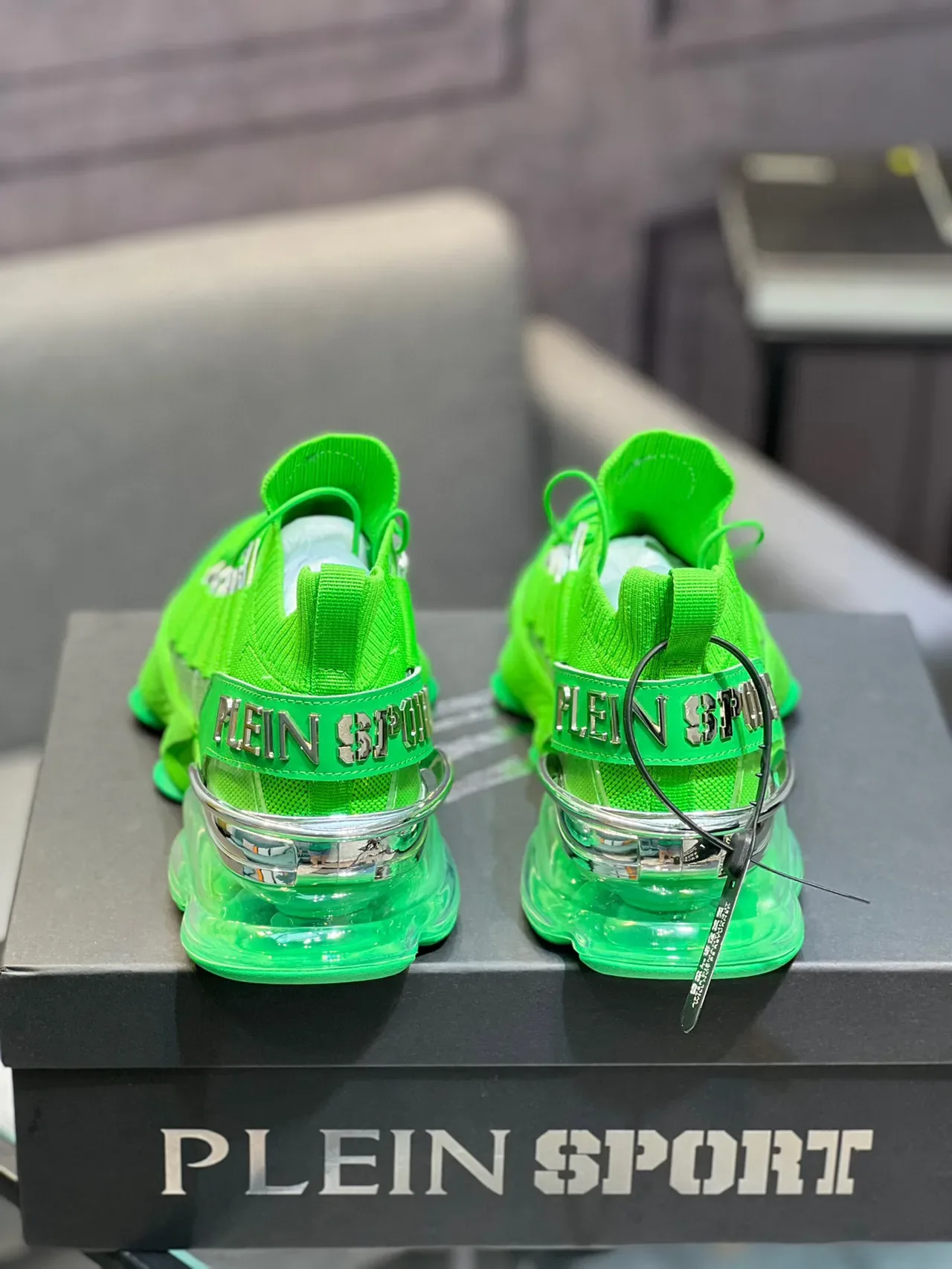 Onitsuka Tiger Attack Neon Green Chunky Sneakers 8