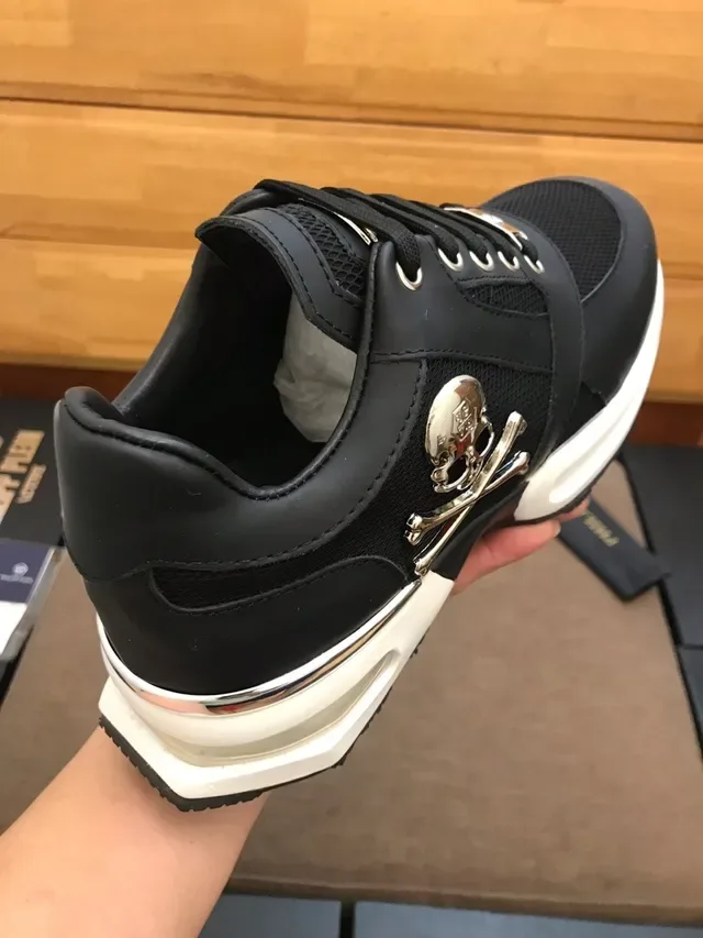 Philipp Plein Active Noir Or Semelle Plateforme Chunky Accents en Hardware Métallique Lifestyle Sneakers 2