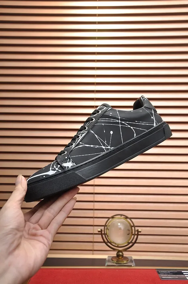 Philipp Plein Impression de verre fêlé Noir Lifestyle Sneakers 6