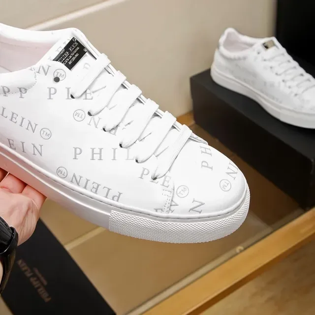 Philipp Plein मूनोग्राम طباعة أبيض أسلوب حياة سنيكرز 7