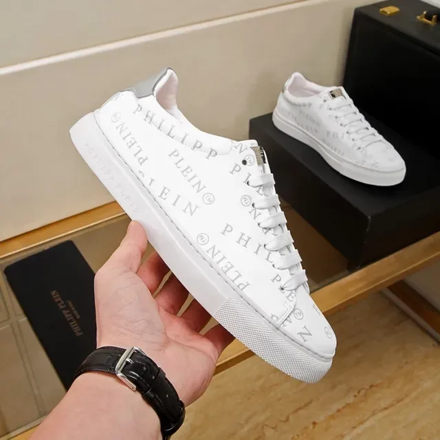 Philipp Plein मूनोग्राम طباعة أبيض أسلوب حياة سنيكرز 8