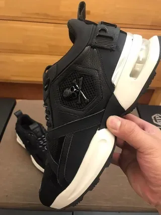 Philipp Plein Skull 19 Chaussures Lifestyle Noires et Blanches 7