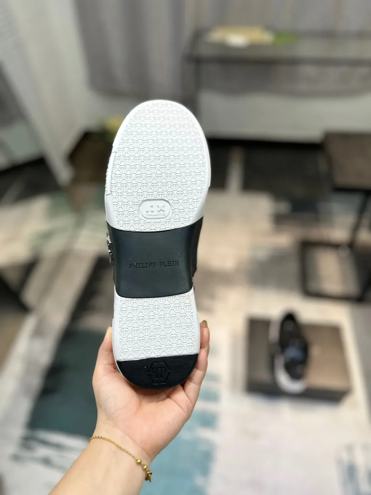 Philipp Plein Super Street Sneakers Lifestyle Noires en Cuir Patenté 9