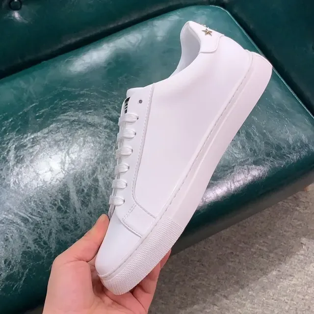 Philipp Plein Sneakers Lifestyle en Cuir Blanc et Noir avec Bande Panda-Print sur le Midsole 9
