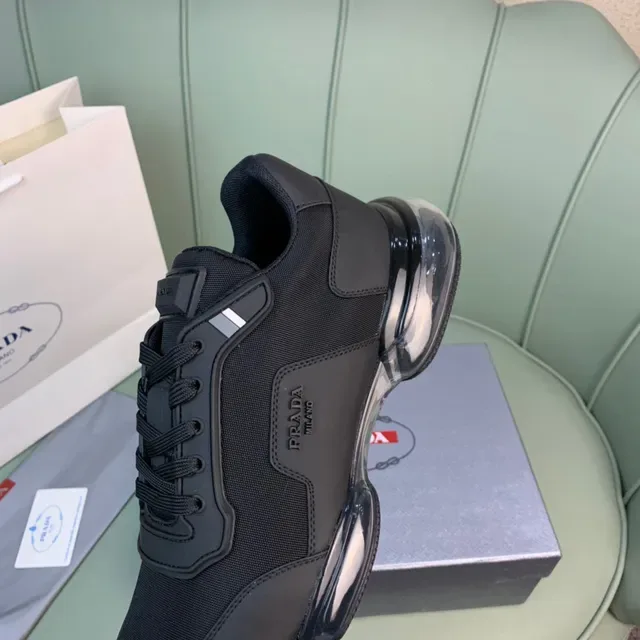 Prada negros transparentes monocromáticas Air-Unit Sole lifestyle zapatillas 2