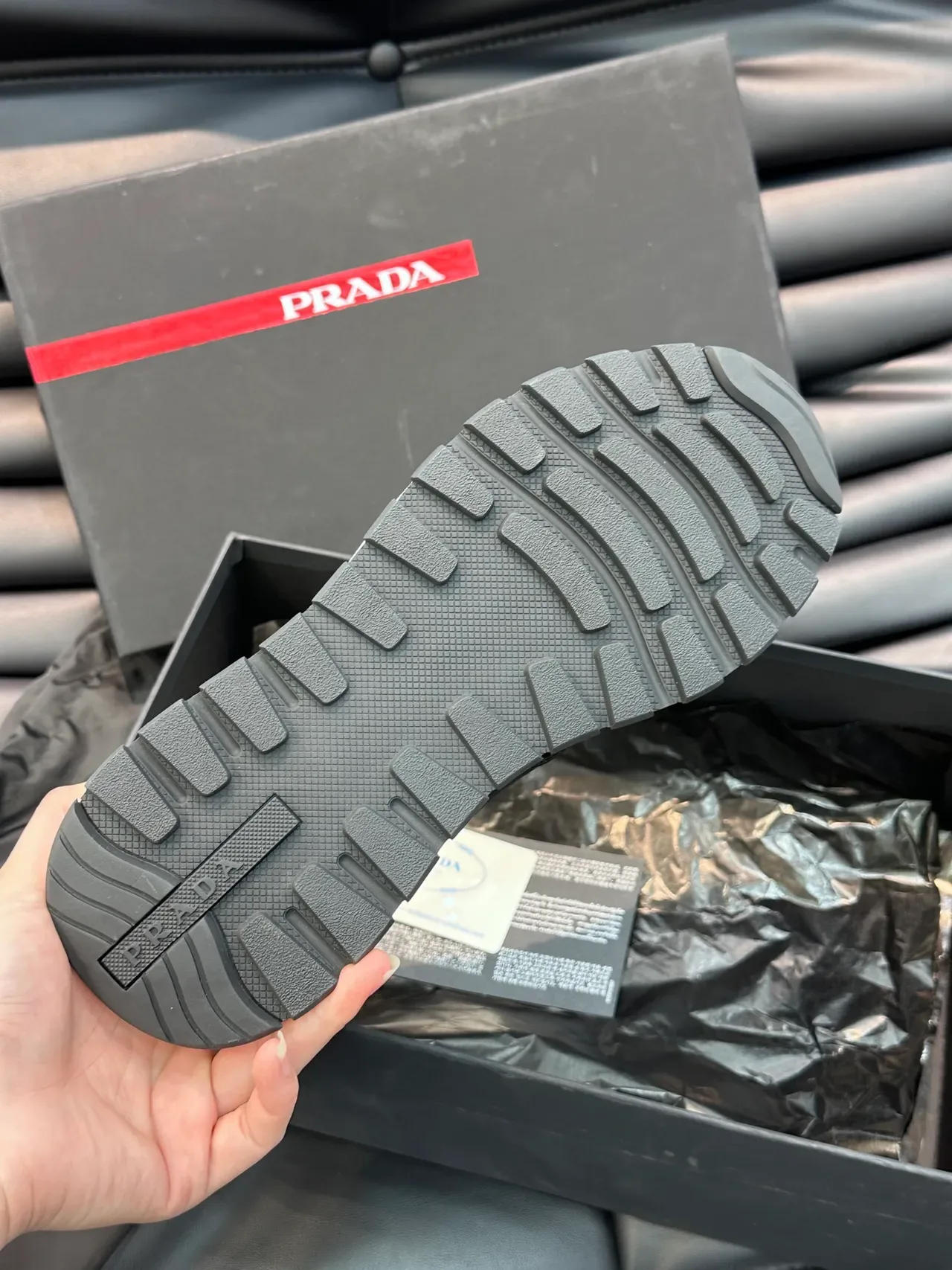 Prada Cloudbust Black and White Lifestyle Sneakers 2