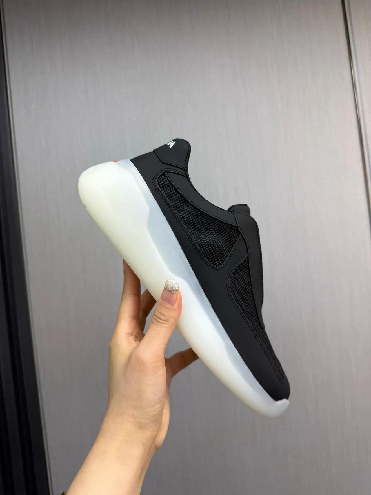 Prada Cloudbust Black and White Lifestyle Sneakers 5