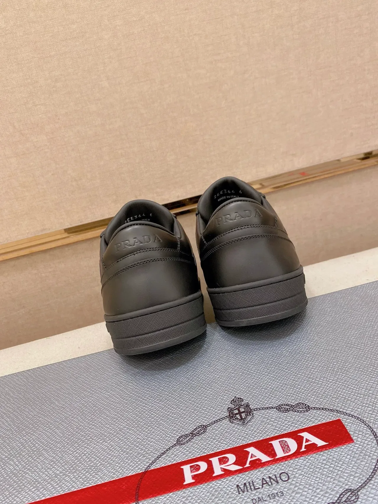 Prada Cloudbust Black Leather Lifestyle Sneakers 3