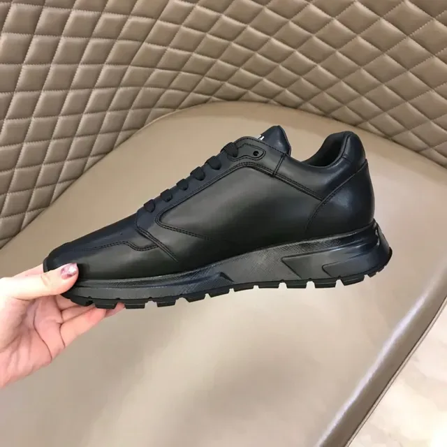 Prada Cloudbust Black Leather Lifestyle Sneakers 3