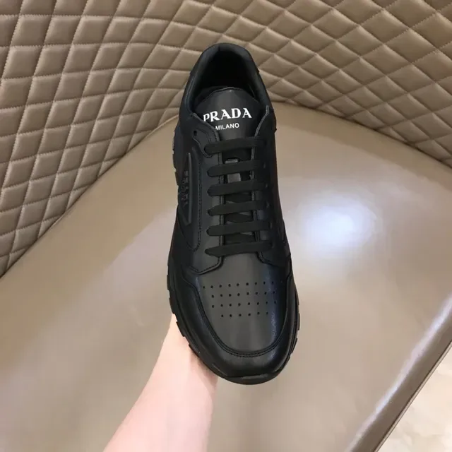 Prada Cloudbust Black Leather Lifestyle Sneakers 5