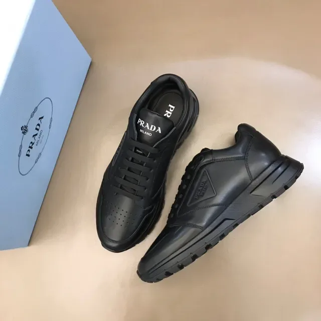 Prada Cloudbust Black Leather Lifestyle Sneakers 9
