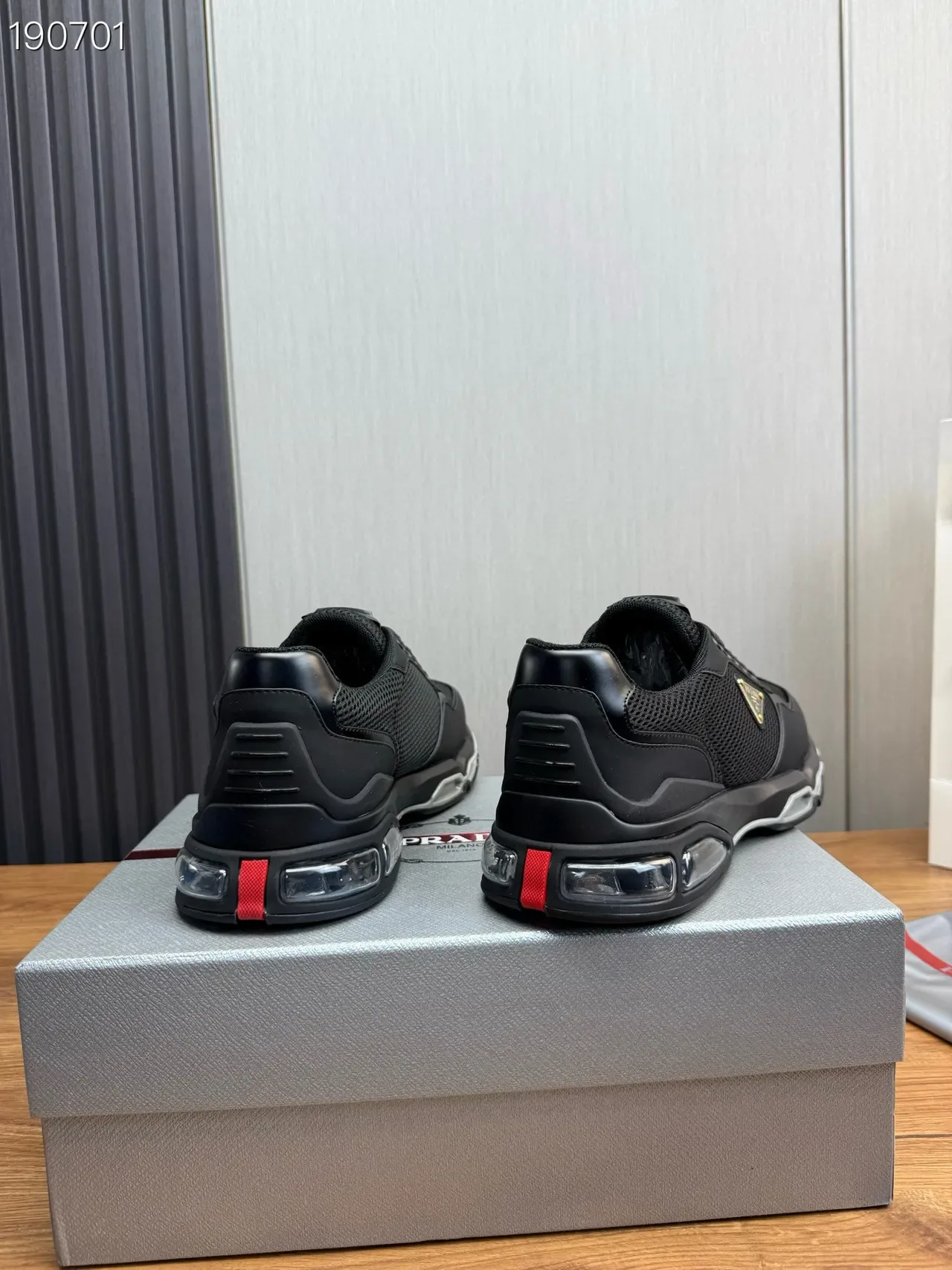 Prada Cloudbust Black Mesh and Synthetic Lifestyle Sneakers 7