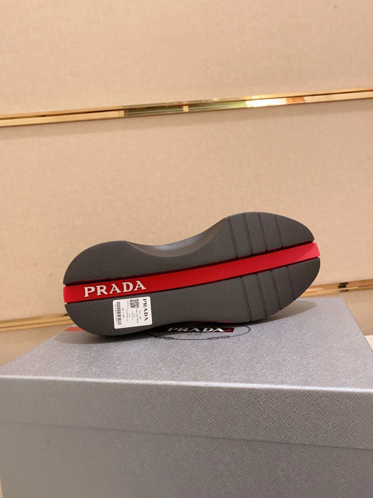 Prada Cloudbust Black Paneled Leather Lifestyle Sneakers 9