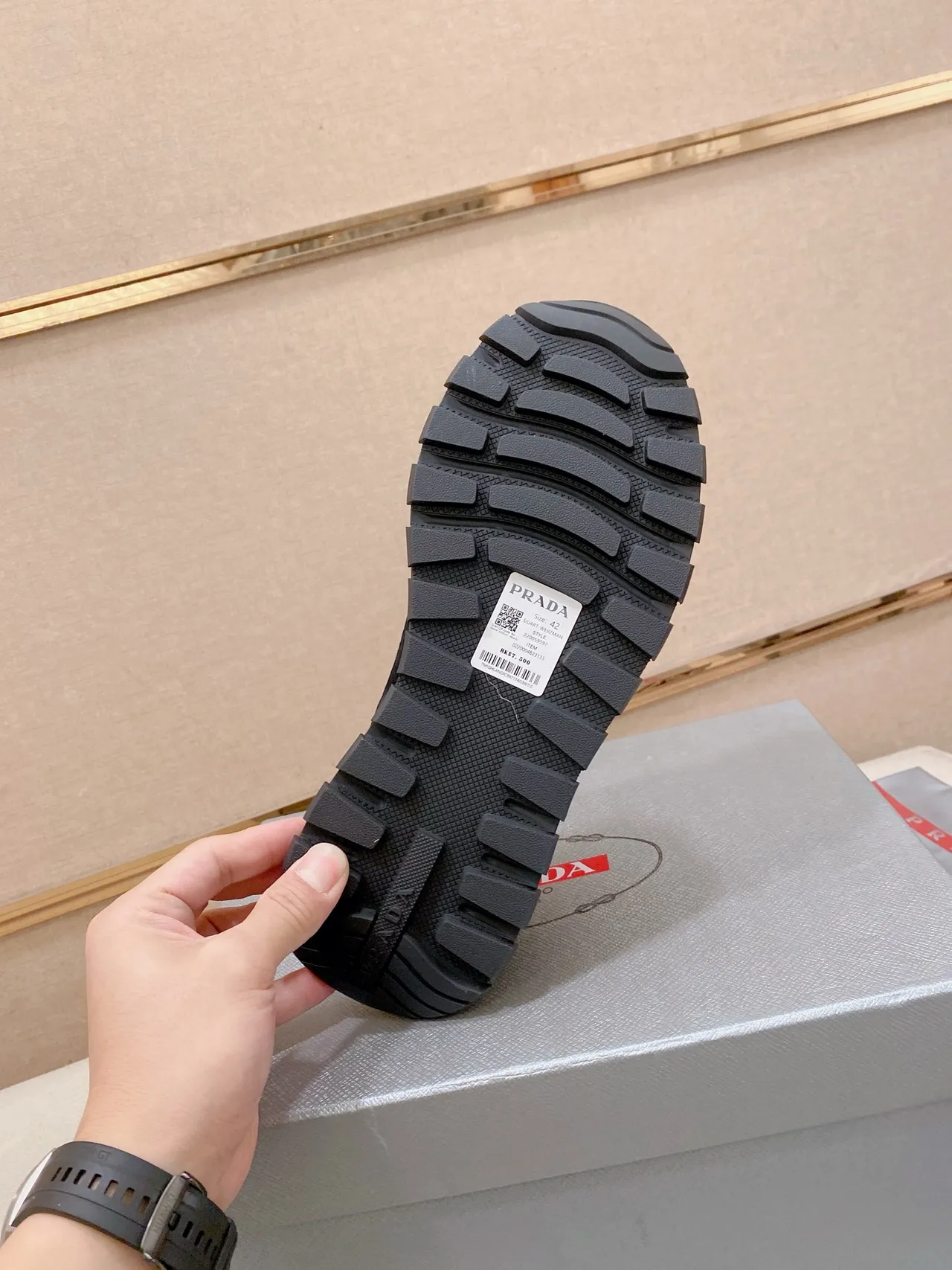 Prada Cloudbust Black Suede and Nylon Chunky Sneakers 3