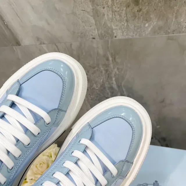 Prada Cloudbust Light Blue Quilted High-Top Lifestyle Sneaker 2