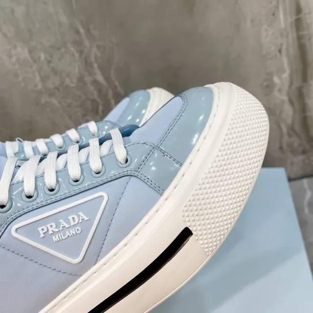 Prada Cloudbust Light Blue Quilted High-Top Lifestyle Sneaker 7