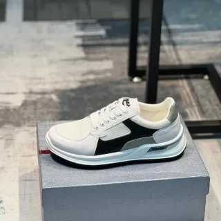 Prada Cloudbust White Black Silver حذاء أسلوب حياة