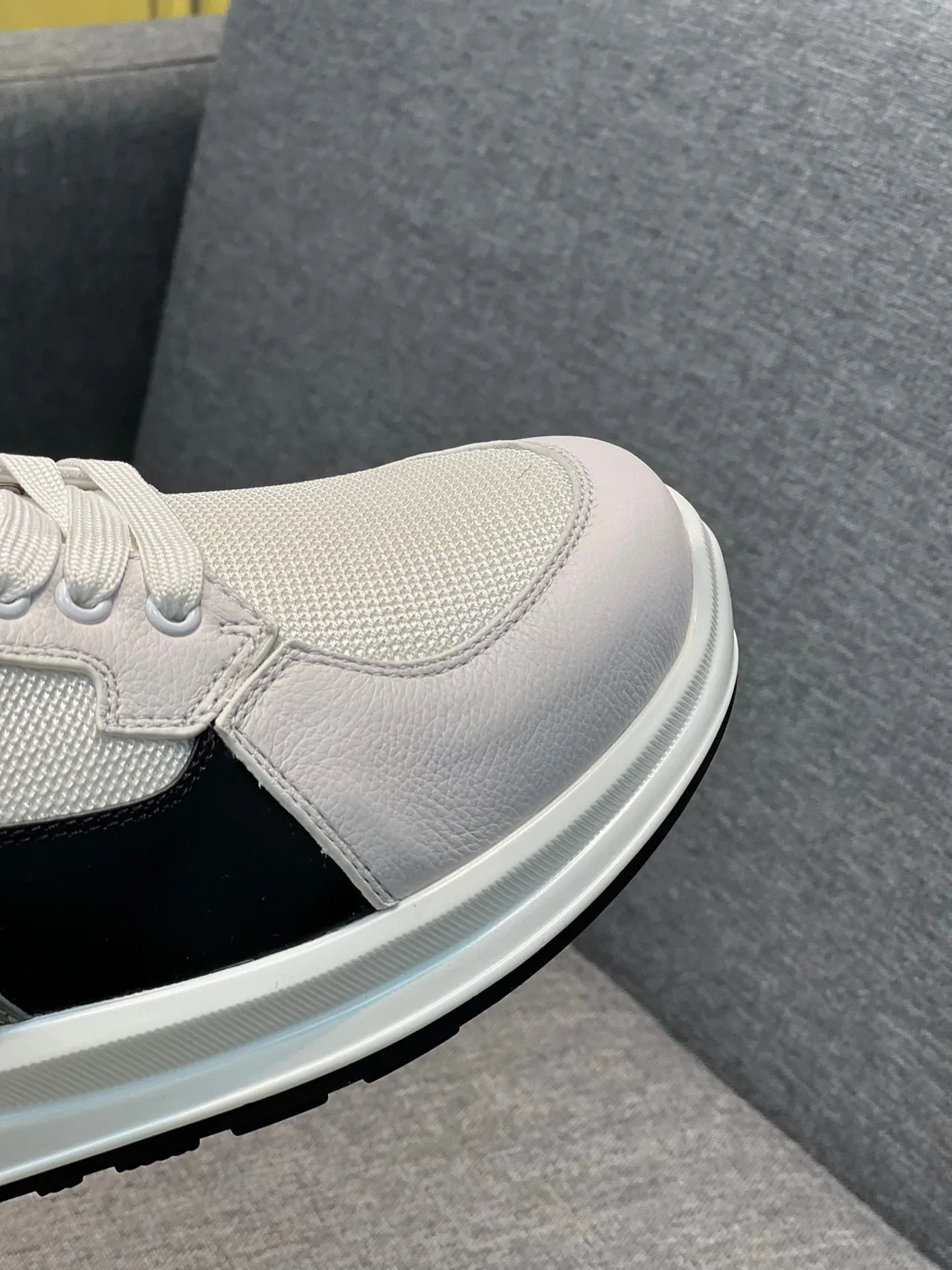 Prada Cloudbust White Black Silver Lifestyle Sneakers 3
