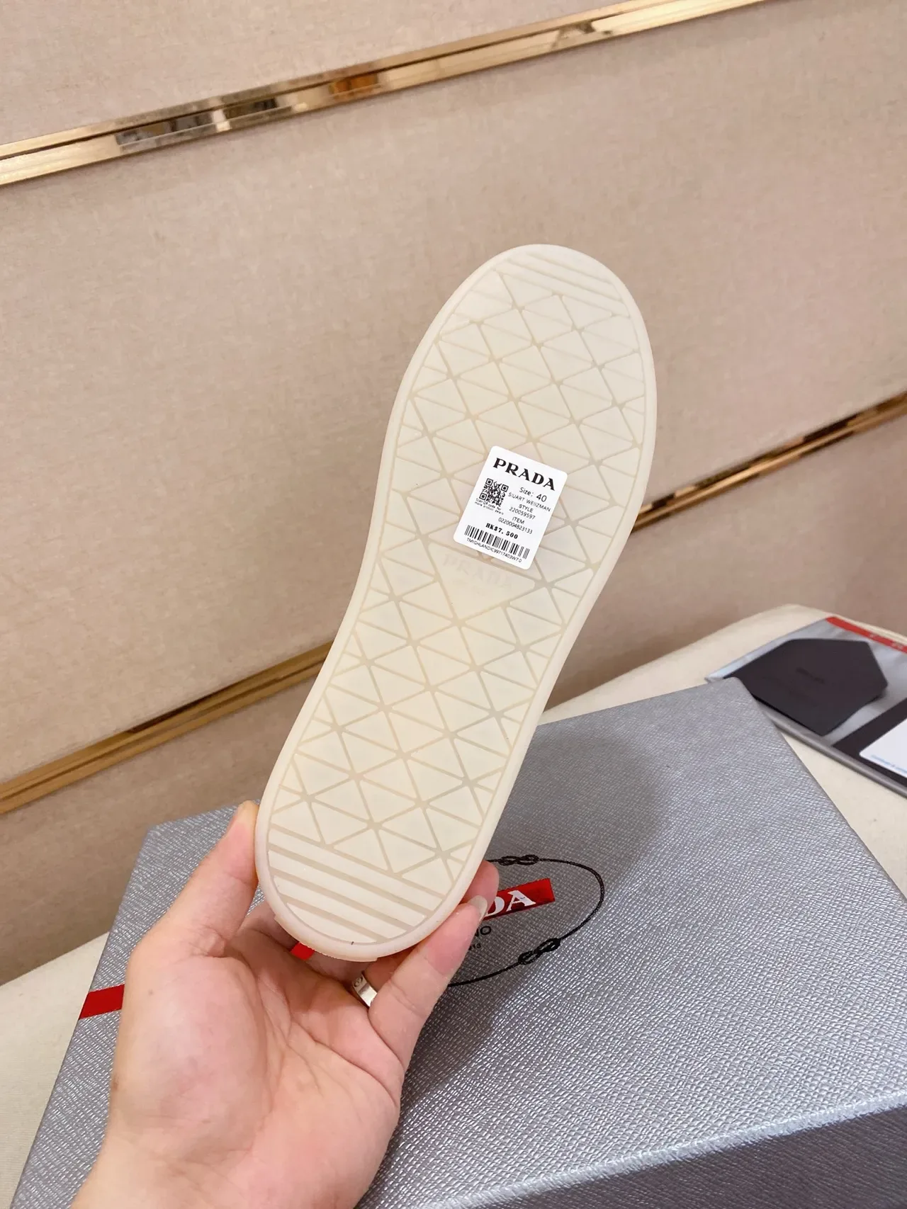 Prada Cloudbust White Leather Lifestyle Sneakers 2