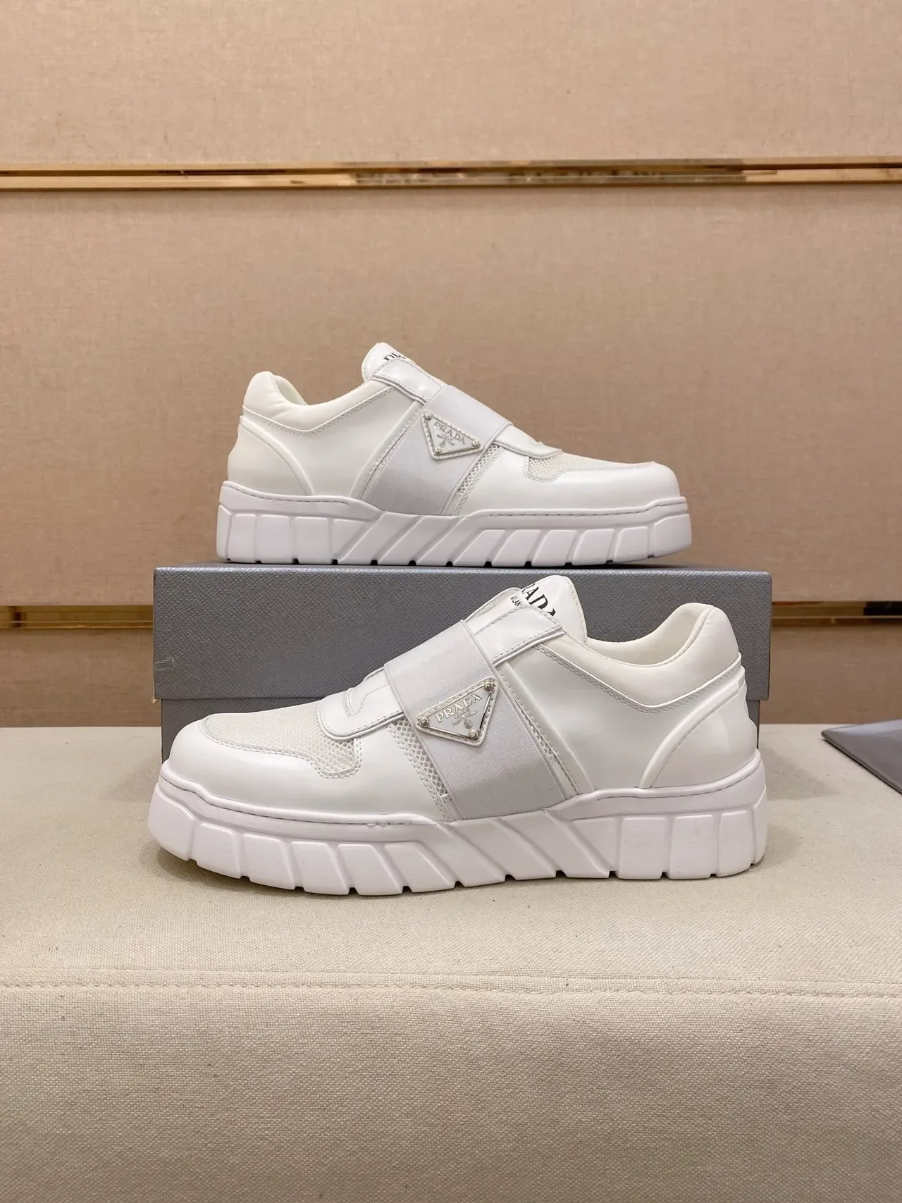 Prada Cloudbust White Slip-On Lifestyle Sneaker 7