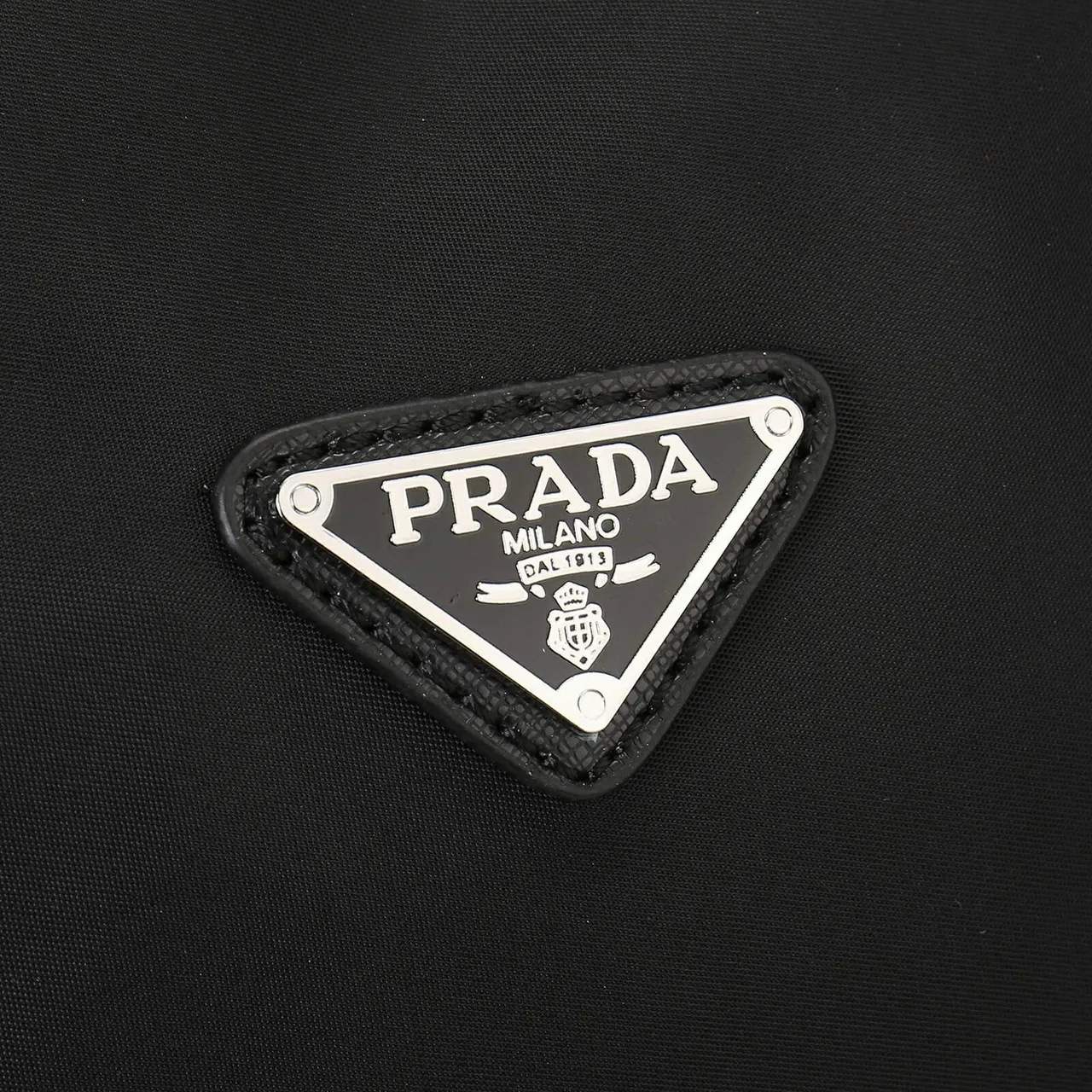 Prada Re-Nylon Black Body Leather Trim Duffle Bag 5