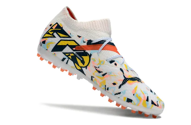 Puma Future Z impressão abstrata multicolor para gramado firme sapatos de futebol 2