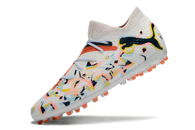 Puma Future Z impressão abstrata multicolor para gramado firme sapatos de futebol 7