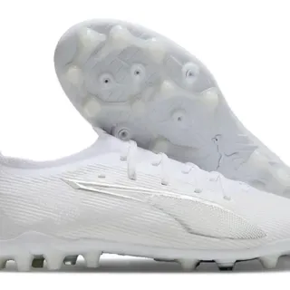 Puma Future Z सफेद निट अपर एकीकृत जीभ फर्म-ग्राउंड फुटबॉल जूते