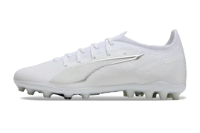 Puma Future Z Parte superior de malha branca língua integrada sapatos de futebol para gramado firme 7