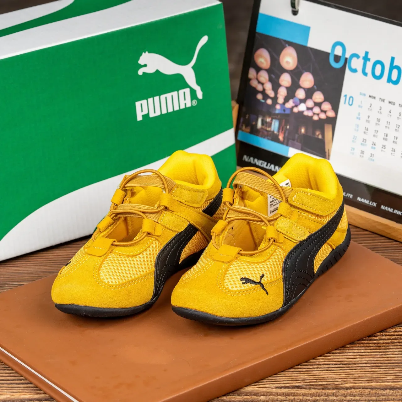 Puma Speedcat Enfants Jaune et Noir lifestyle sneakers 9
