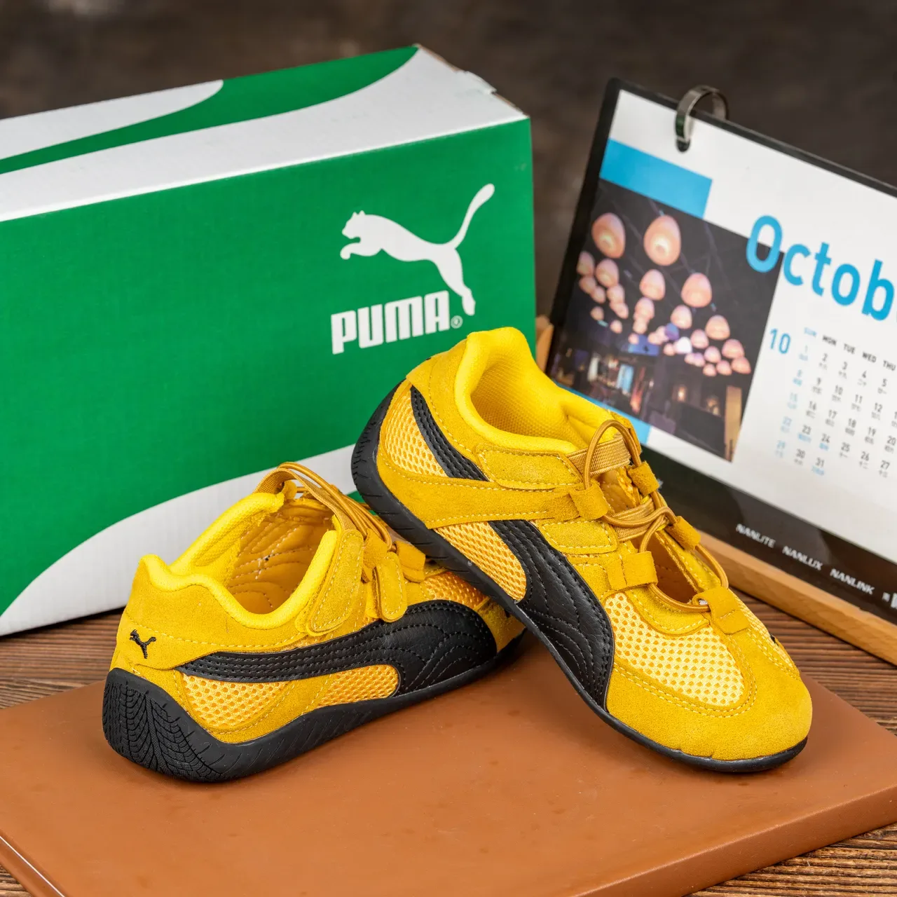 Puma Speedcat Enfants Jaune et Noir lifestyle sneakers 22