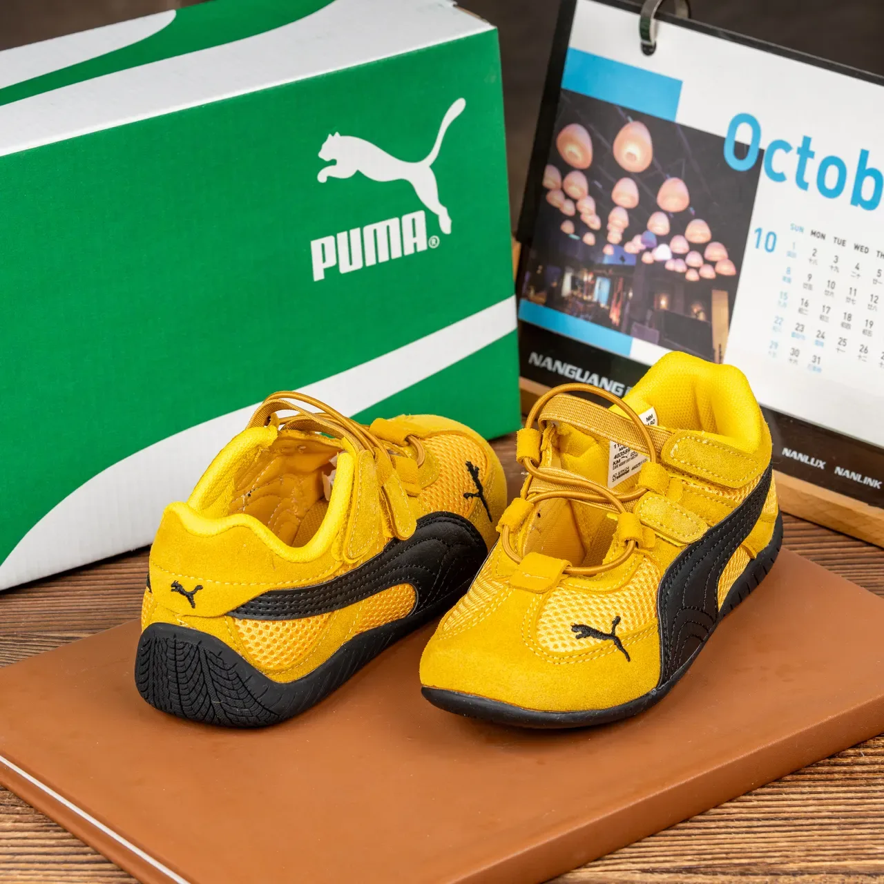 Puma Speedcat Enfants Jaune et Noir lifestyle sneakers 23