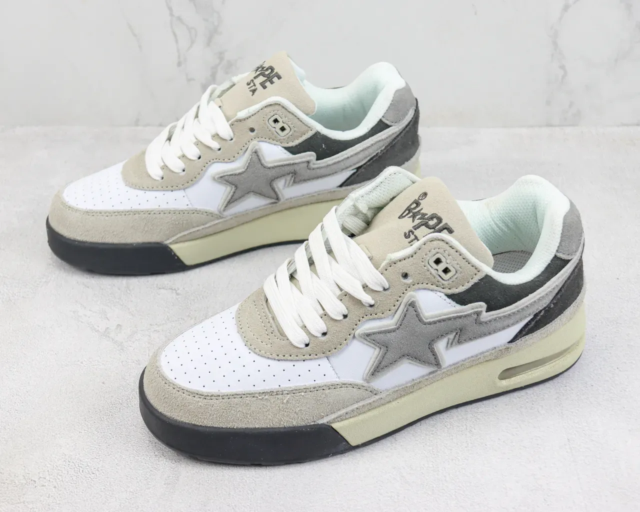 Puma Star Runner Bege Cinza Branco Tênis Lifestyle 4
