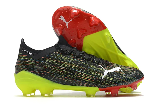 Puma Ultra Multicolor Blanc Haut en Knit Silhouette Low-Cut Superficie Firme Chaussures de Football 4