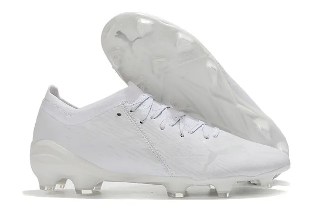 Puma Ultra Multicolor Blanc Haut en Knit Silhouette Low-Cut Superficie Firme Chaussures de Football 11