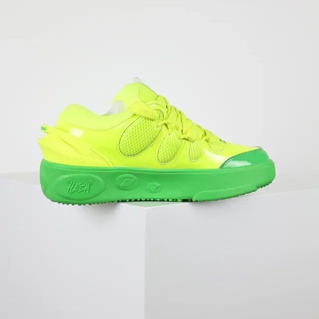 Puma Yellow Green Neon Two-Tone Mesh And Synthetic Overlay Upper Chunky Sneakers 7