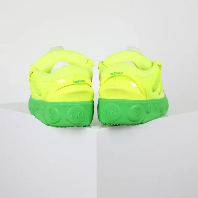 Puma Yellow Green Neon Two-Tone Mesh And Synthetic Overlay Upper Chunky Sneakers 8